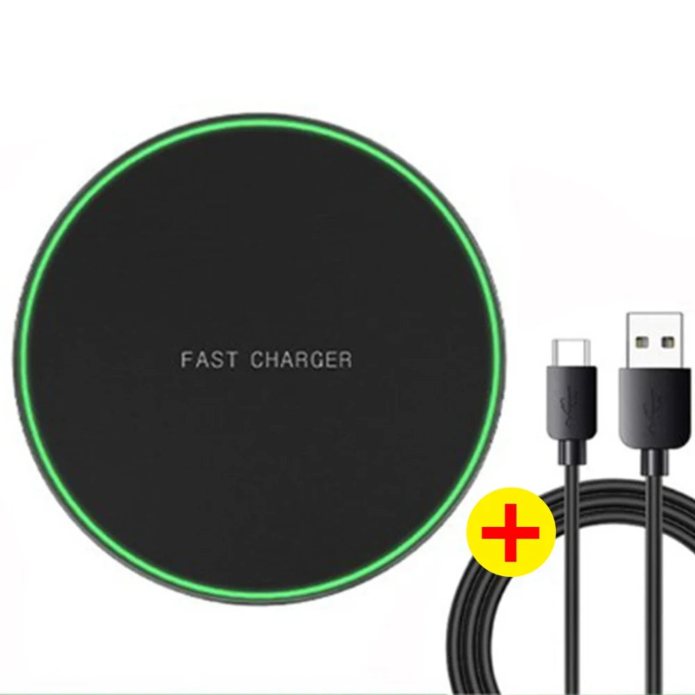 200W Wireless Charger Pad For iPhone 14 13 12 15 16Pro XS Max Induction Fast Wireless Charging Station For Samsung Xiaomi Huawei