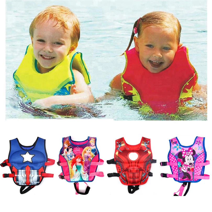 Hot Toys Baby swim vest Professional kids swimming float vests with two float plate Boy girl learn swimming aids swim trainer